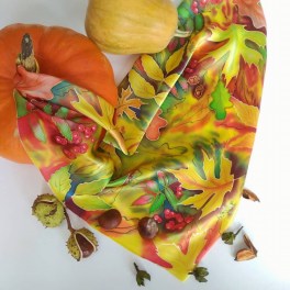 shawl_autumn_silk_batik_handmade