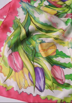 tulips_batik_shawl_silk_art